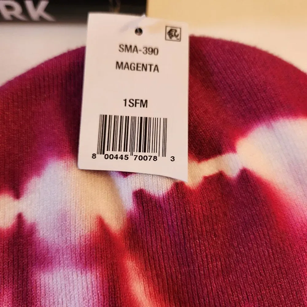 Steve Madden Magenta Tie Dye Beanie